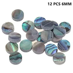 12 PCS Grüne Abalone Gitarre Gitarrenbauer Punkte Inlay Fret Seite Marker 6 MM Griffbrett Punkte Reparatur Boxen Schmuck Machen für Bass