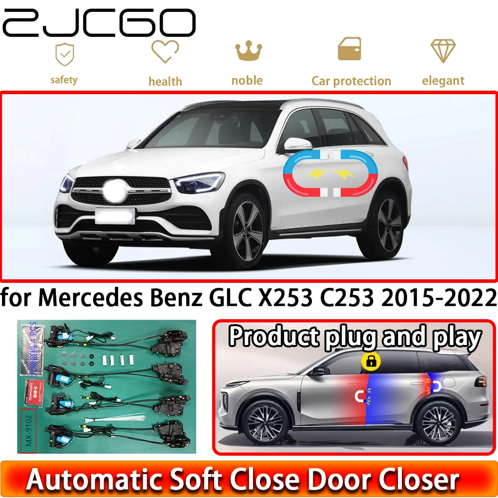 for Mercedes Benz GLC X253 C253 2015-2022 Soft Close Door Kit Power Closing Latch System Auto Pull Door Easy Close Plug & Play