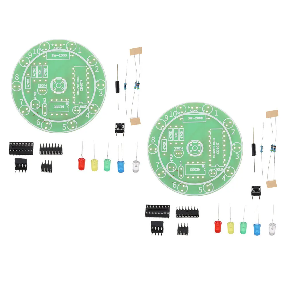 

2 Sets Welding Practice Kit Diy Soldering Circuits for Kids Project Kits Plastic Board Electrical Child
