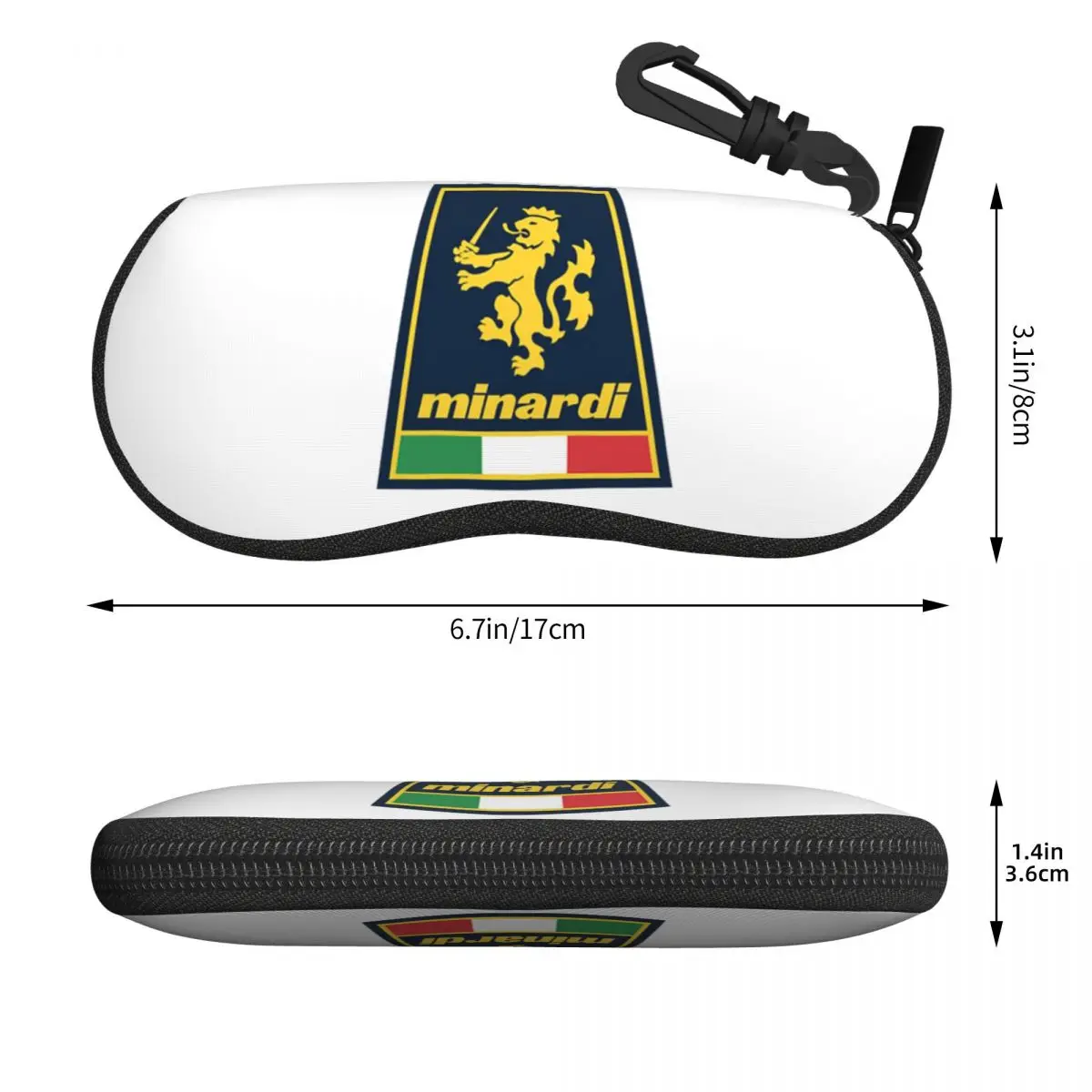 미나르디 레이싱 팀 쉘 안경 케이스 휴대용 선글라스 박스 여성 남성 소프트 안경 가방 파우치