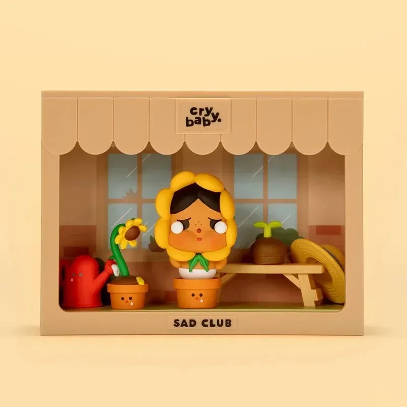 البوب مارت كريبي حزين نادي سلسلة المشهد مجموعات بواسطة مولي 1 قطعة/9 قطعة بوبمارت صندوق أعمى أنيمي عمل الشكل لطيف تمثال صرخة الطفل #6
