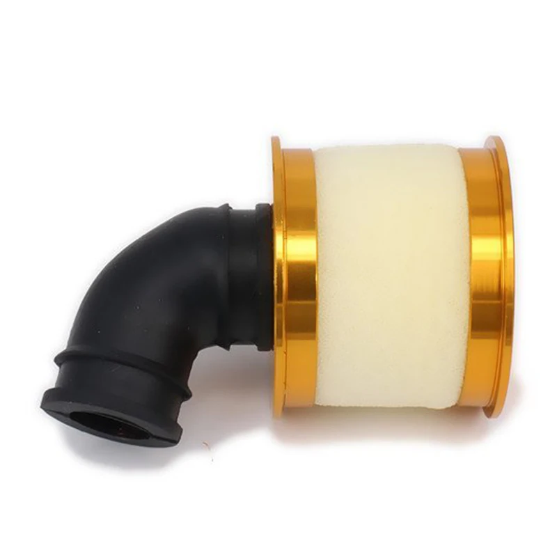 The New Air Filter Sponge Open Alloy Aluminum 04104 for 1/10 RC Hobby Model Nitro Car,gold