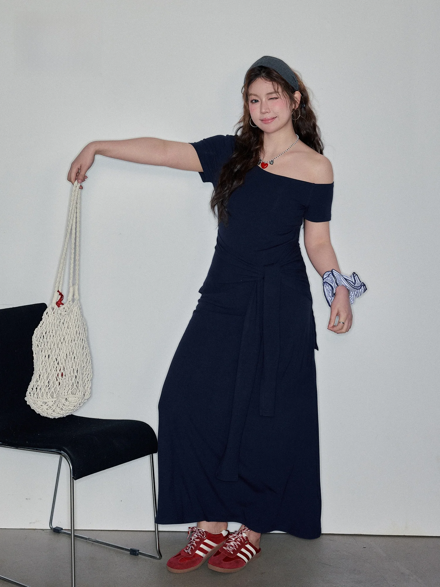 

Для похудения Bla Summer New Sle Women's Dr с поясом ort Sve oulder Bared High Waist A-Line Korean Sle Dr