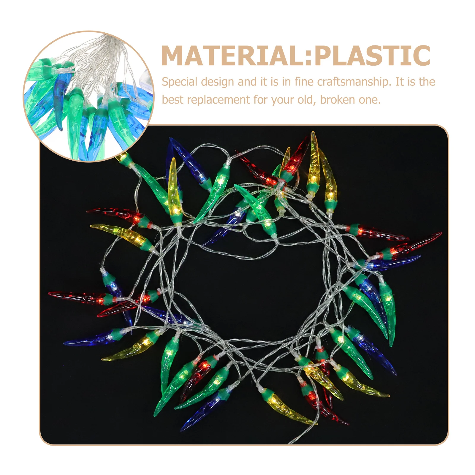 سلسلة الفلفل الملونة Led أضواء الجنية لغرفة النوم ديكور الحفلات الجدة الفلفل الحار تحت عنوان أضواء معلقة الزخرفية #1