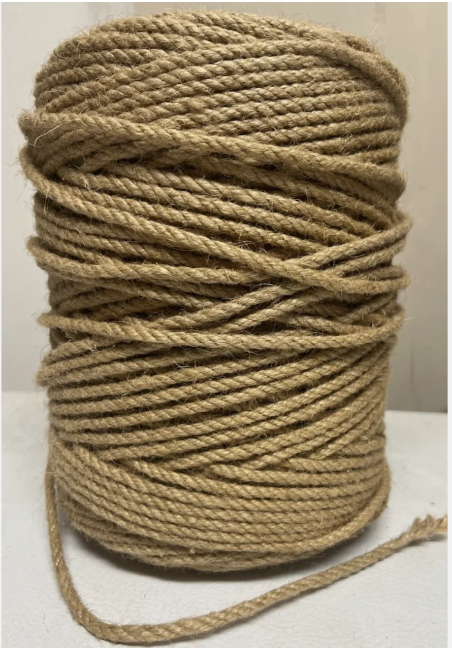

4/5/6mm Jute Twine, Large Roll of Natural Jute Rope 50/100M