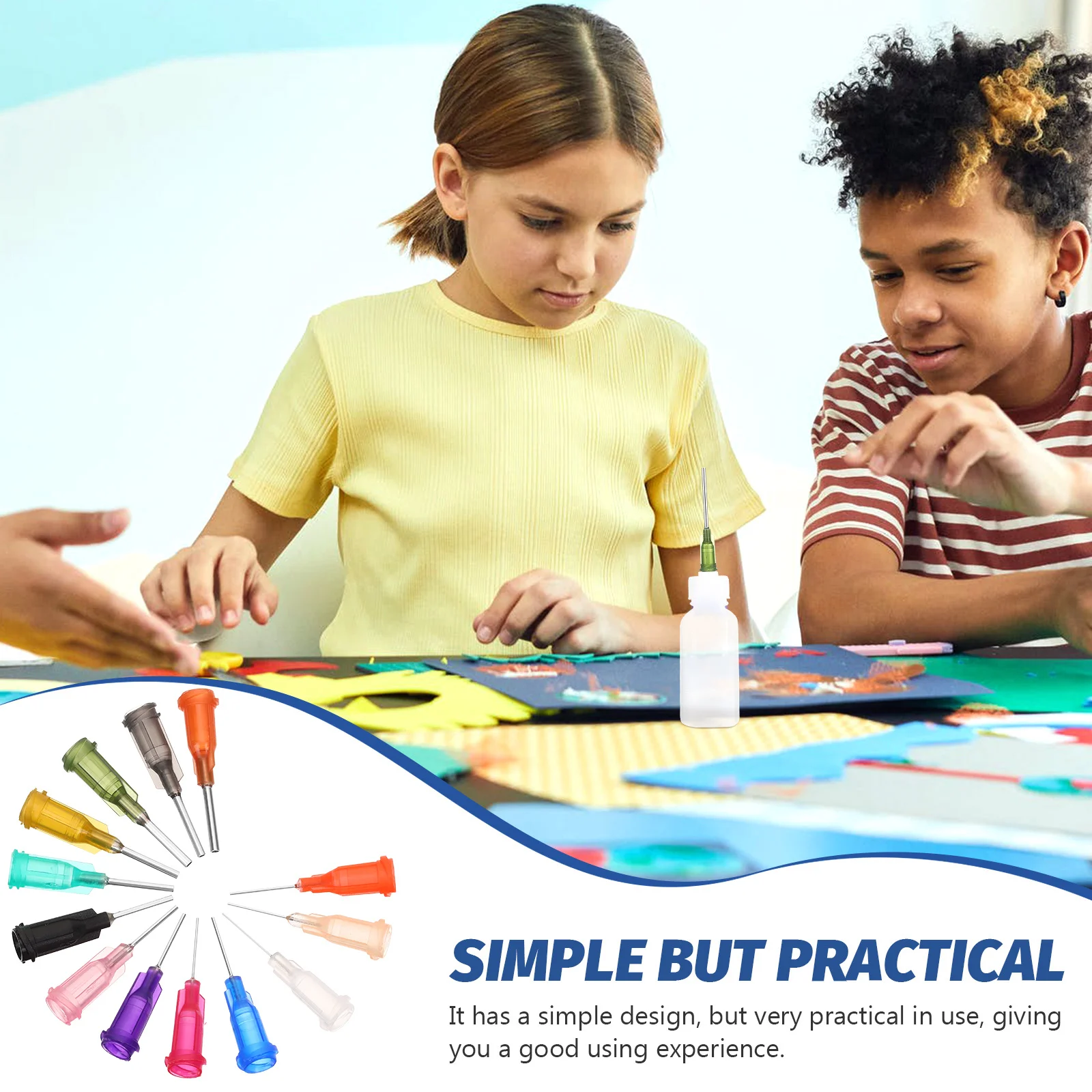 

60Pcs Stainless Steel Dispensing Needles Blunt Tips for Glue Bottle Precision Liquid Application Craft Hobby Oil Applicator Tips