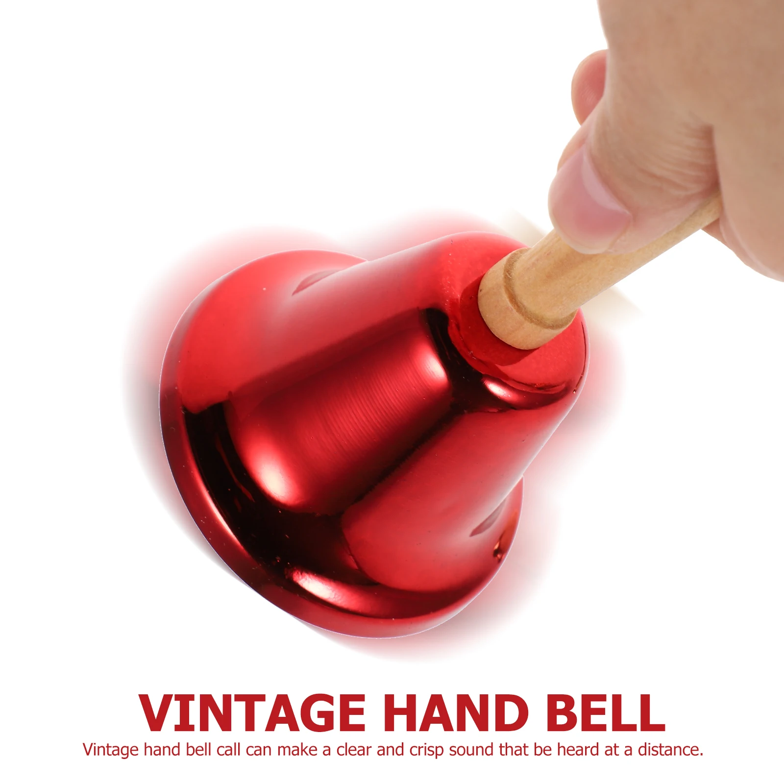 

4 Pcs Christmas Santa Bell Child Decoration Tree Ornaments Bells Wood Celebration