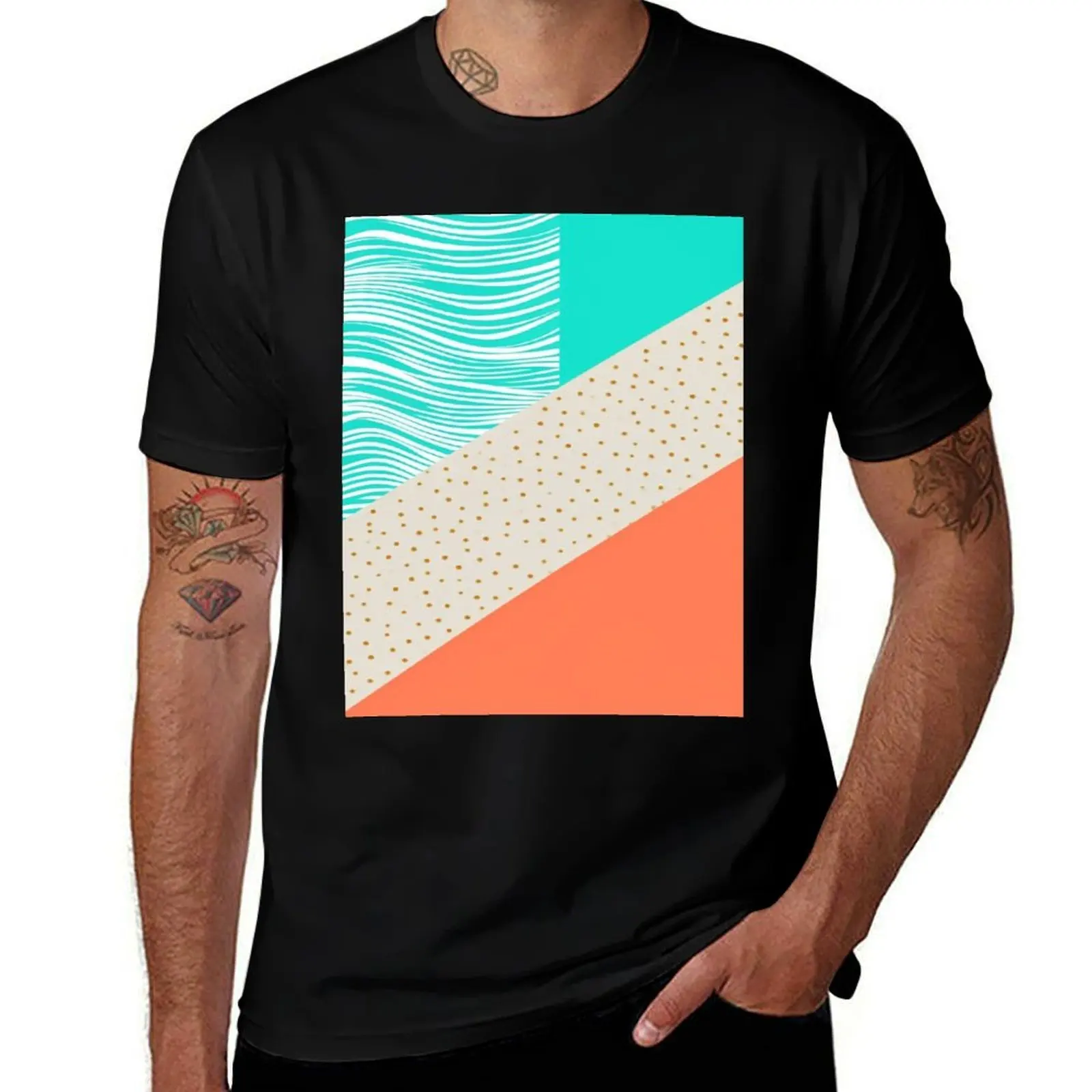 

cheerful color pattern T-Shirt Funny t-shirt rapper graphic tees essential t shirt cute tops workout shirts for men