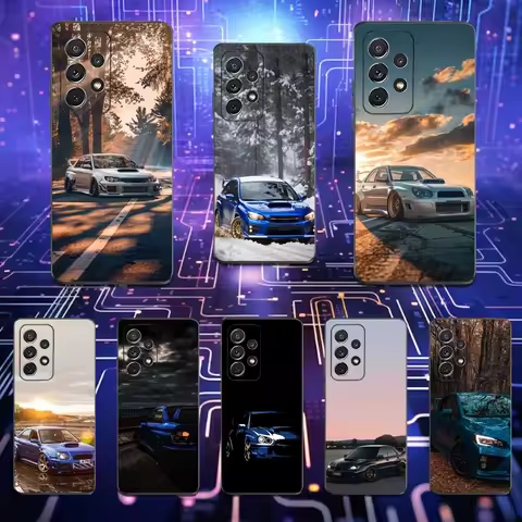 Cool S-Subaru I-Impreza Car Phone Case For Samsung S25,S24,S23,S22,S21,S20,S10,Ultra,Plus,Lite,FE,Soft Silicone Black Cover