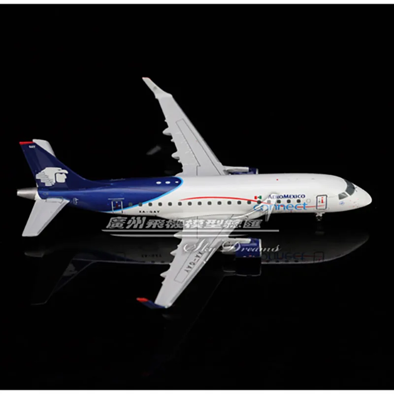 JCWINGS Die Cast 1:400 Scale Mexico LH4187 Aeromexico ERJ-170LR XA-GAY Domestic Alloy Aircraft Model Collection Toy Gift Display