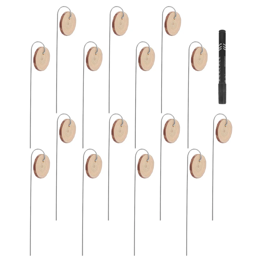 

1Set Wooden Plant Labels Garden Markers Writable Nursery Tags Plant Identification for Pots Greenhouses Flower Beds