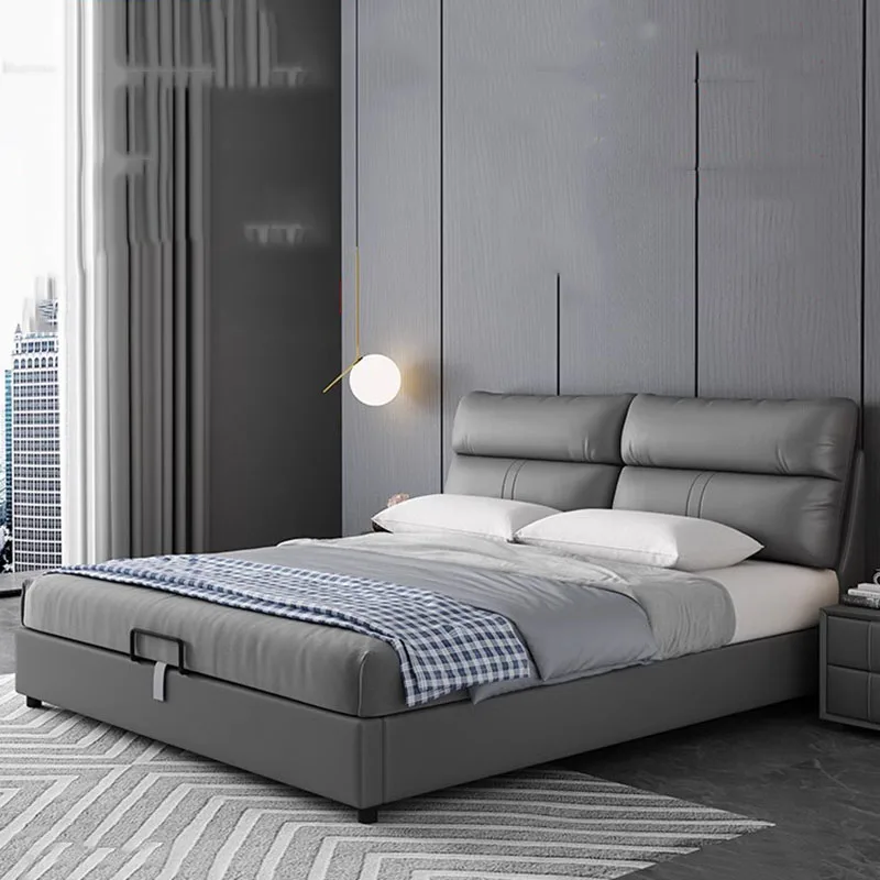 Bedroom Queen Bed Children Multifunctional Double Loft Luxury Modern Comfortable Bed Human Dog Cama Solteiro Trendy Furniture