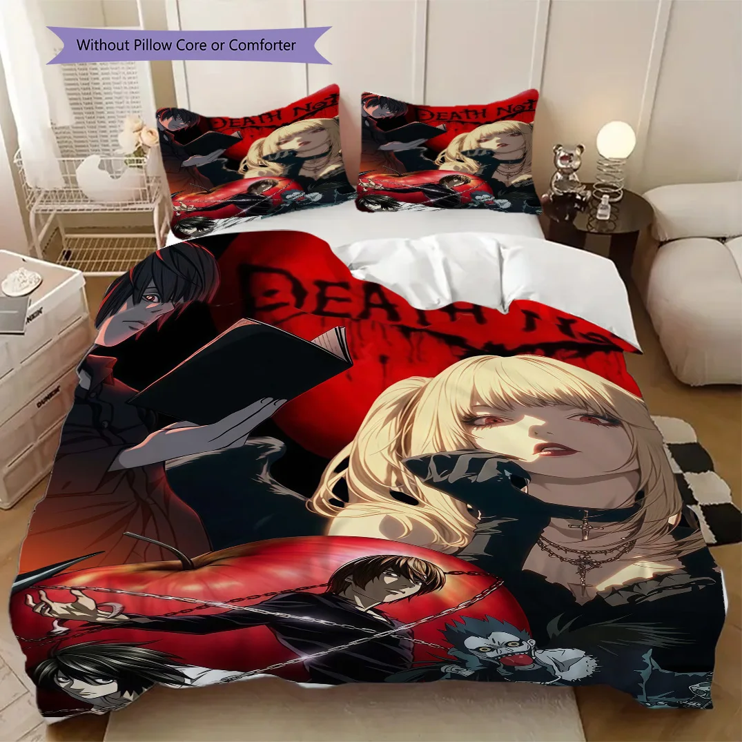 Death Note Ghost Story Soft Comfortable Duvet Cover, Children's Bedding Set Gift, Various Sizes Available LXRa29