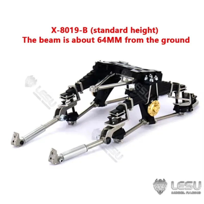 1/14 Truck Heavy Duty Rear Suspension Assembly X-8019 Tamiya Tractor Upgraded and Modified Parts LESU Model Car accessories