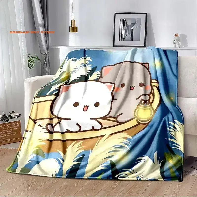 2026 New Kawaii Cartoon Bubu Dudu Printed Blanket Picnic Blankets Warm Blanket Soft And Comfortable Blanket Home Travel Birthday