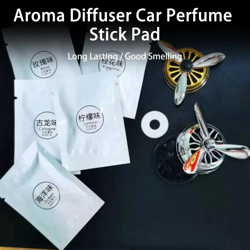 Car Fragrance Tablets Car Air Freshener 9pcs Pe Refresh Car Aromatherapy Tablets Customizable Fragrances for All Car Models