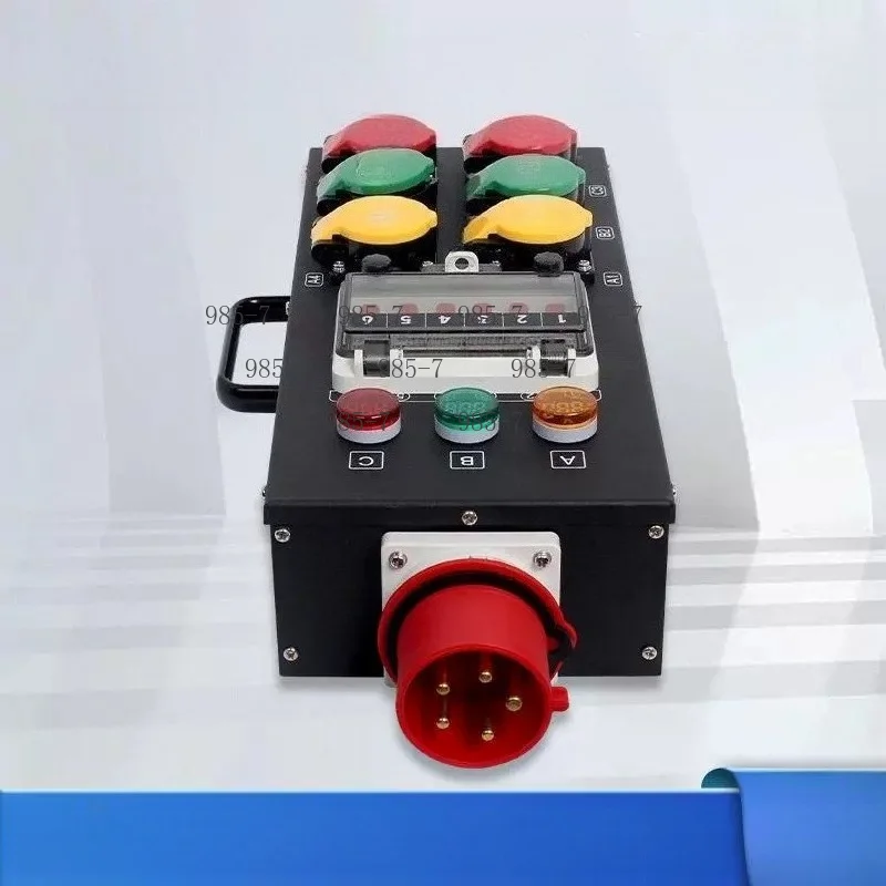 6CH 16A Event Power Distribution Device, Rectangular Electric Power Issuing Box for Stage Lighting Controller Output