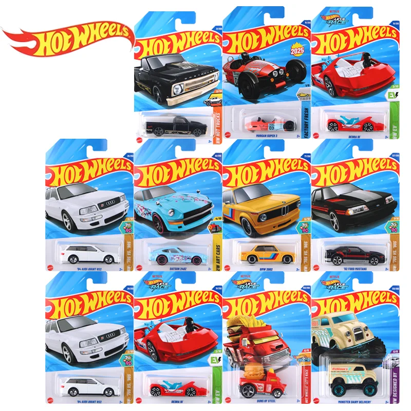 Mattel Hot Wheels 1/64 serie de coches básicos 2025 F G Case Mazda Mx5 Porsche 911 Minecart juguetes de coches coleccionables vehículo fundido a presión