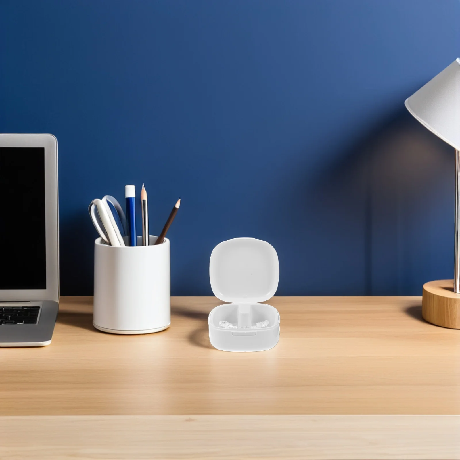 

3pcs Portable Denture Soaking Box Leak Proof Breathable Retainer Case For Travel Daily Use Compact Dental Storage Container -