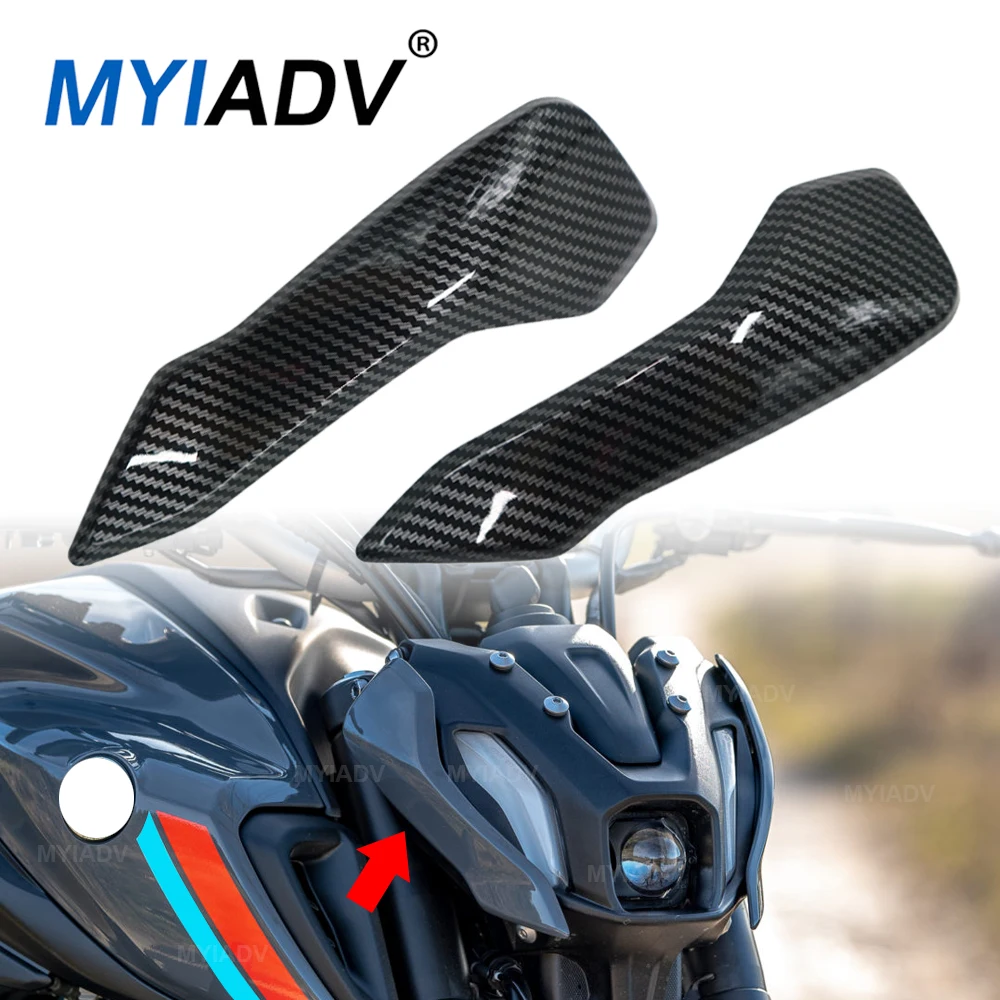 

For Yamaha MT07 FZ07 MT-07 FZ-07 MT FZ 07 2021-2023 2024 Motorcycle Front Upper Nose Headlight Fairing Side Panel Cowls Cover
