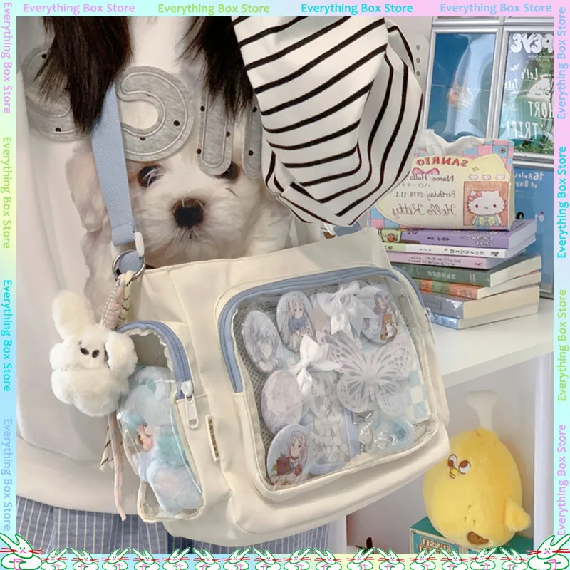 

New Large Capacity Student Adjustable Shoulder Bag Anime DIY Itabag Gift For Friends Daily Commuting Crossbody Bag