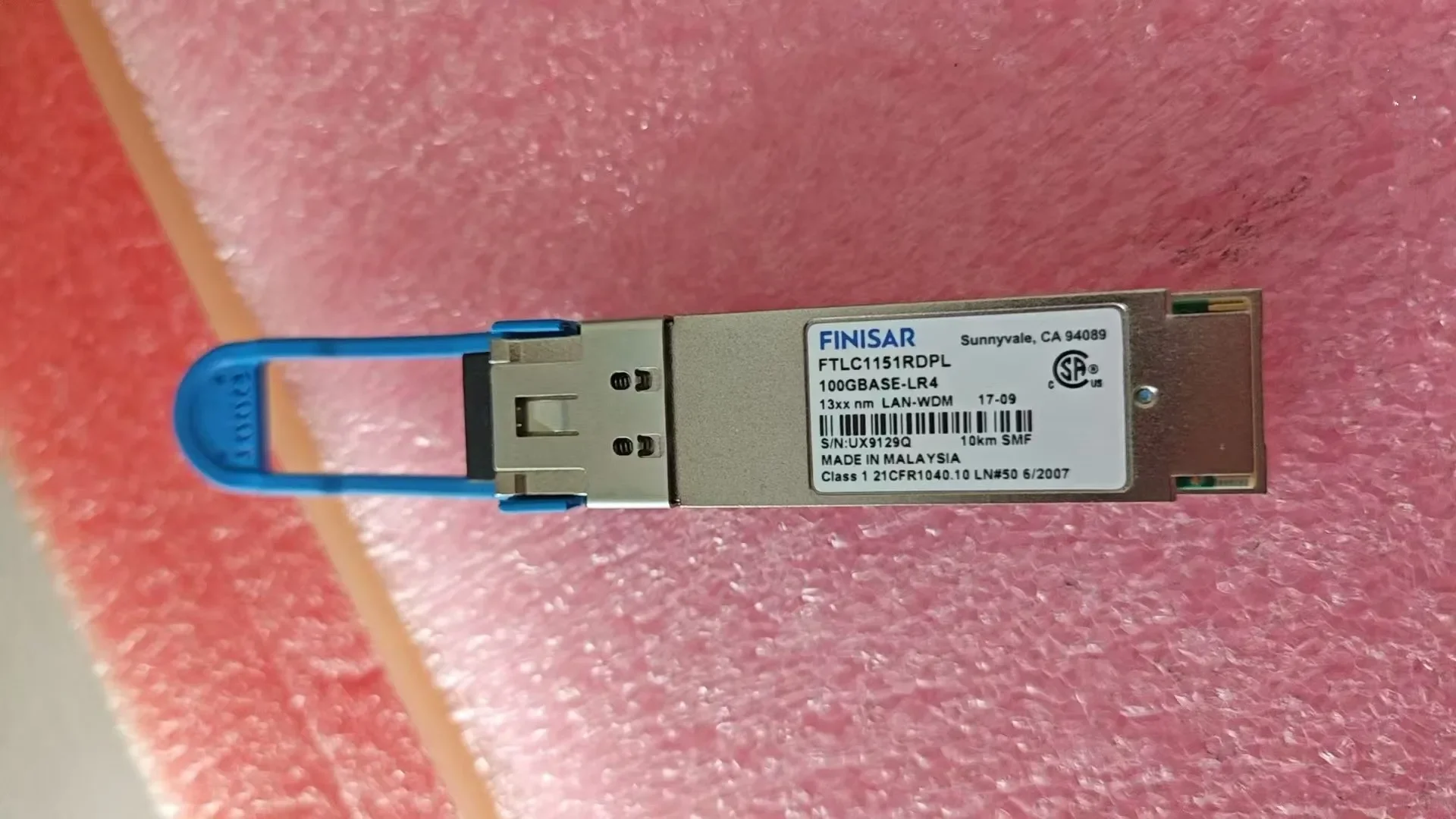 Finisar Fiber Module 100GB 10KM FTLC1154RDPL FTLC1151RDPL 100GBASE-LR4 10KM SMF LAN-WDM LC 100g Switch Transceiver