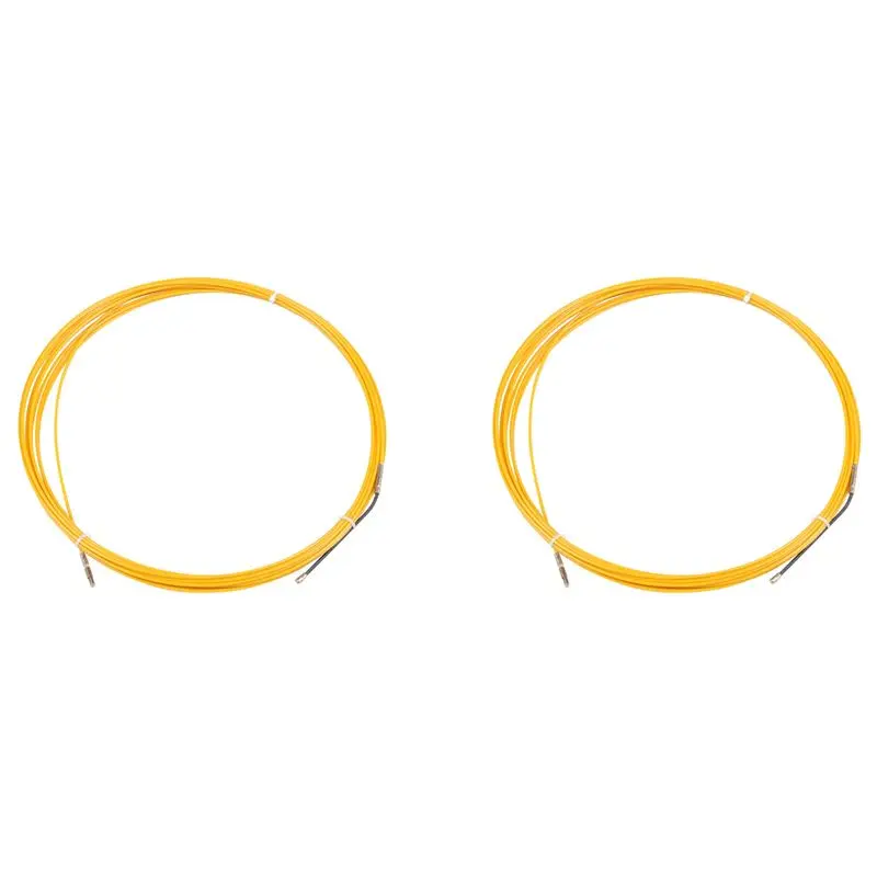 AB33-2Pcs 10M 3Mm Guide Device Fiberglass Electric Cable Push Pullers Duct Snake Rodder Fish Tape Wire