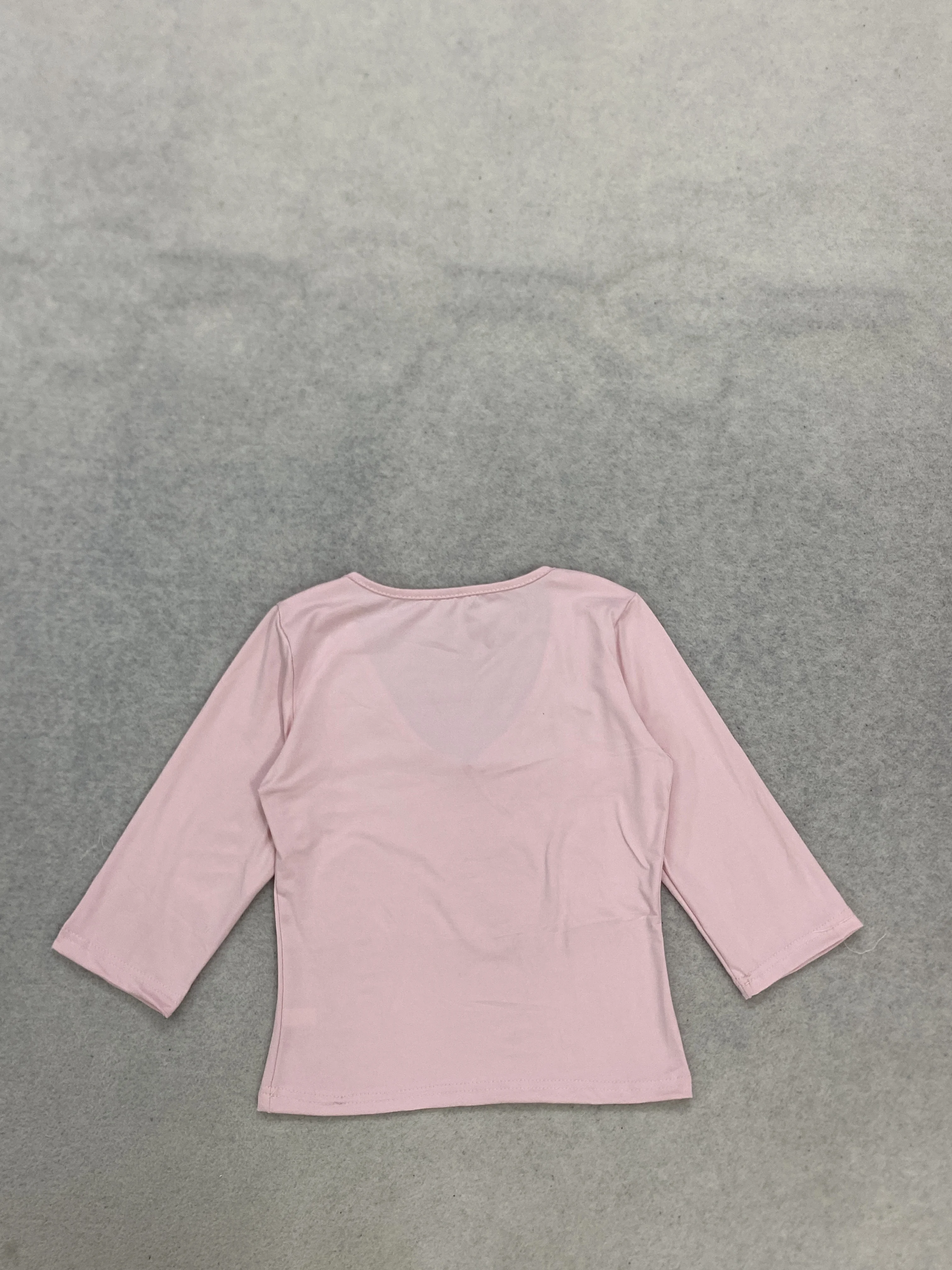 Damen V-Ausschnitt Kurzarm 3/4-Ärmel Crop-Tops, Figurbetont, Y2K Basic T-Shirts für Club, Party, Dating, Urlaub, Streetstyle, Alltagskleidung – Detail 6