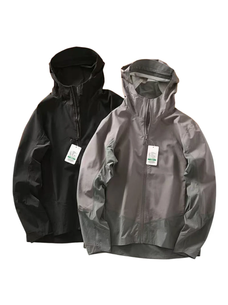 

Artistic Outdoor Men's Spring Sport Jaet Waterproof Full Glue Sealing Thin Stand Collar Zipper Closure Long Sve Faion ...