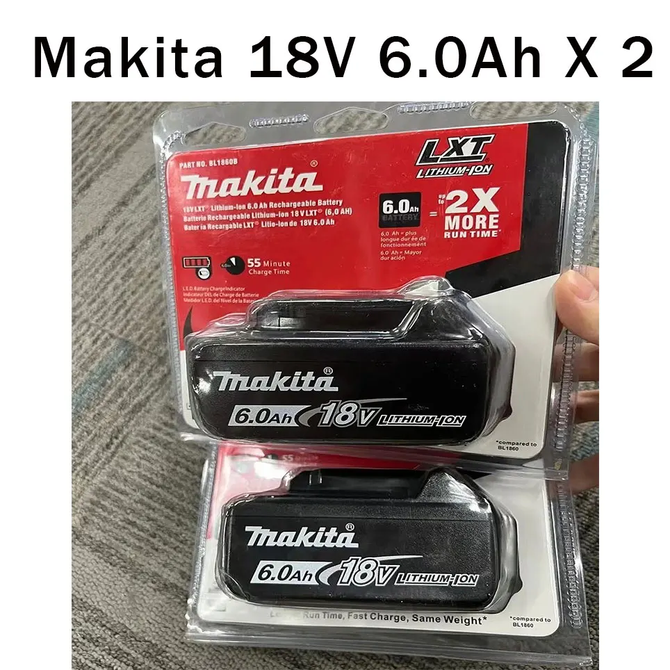 

Makita Original 18V Makita 6000mAh Lithium ion Rechargeable Battery 18v drill Replacement Batteries BL1860 BL1830 BL1850 BL1860B