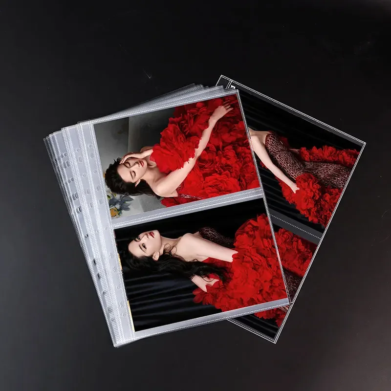 A4 Binder Pages 2/4 Pocket Double Sided for Postcards Photocard Album Photo Sleeves 4x6 10x15 Acid Free Kpop Binder Refill Sheet