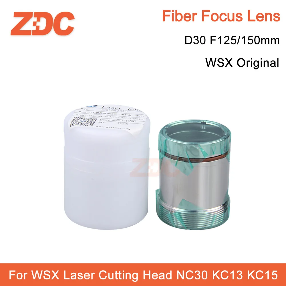 Imagem -03 - Cabeça de Corte a Laser de Fibra Zdc Lente Colimadora Original Foco Wsx D30 F100 125 150 mm Nc30 Kc13 Kc15