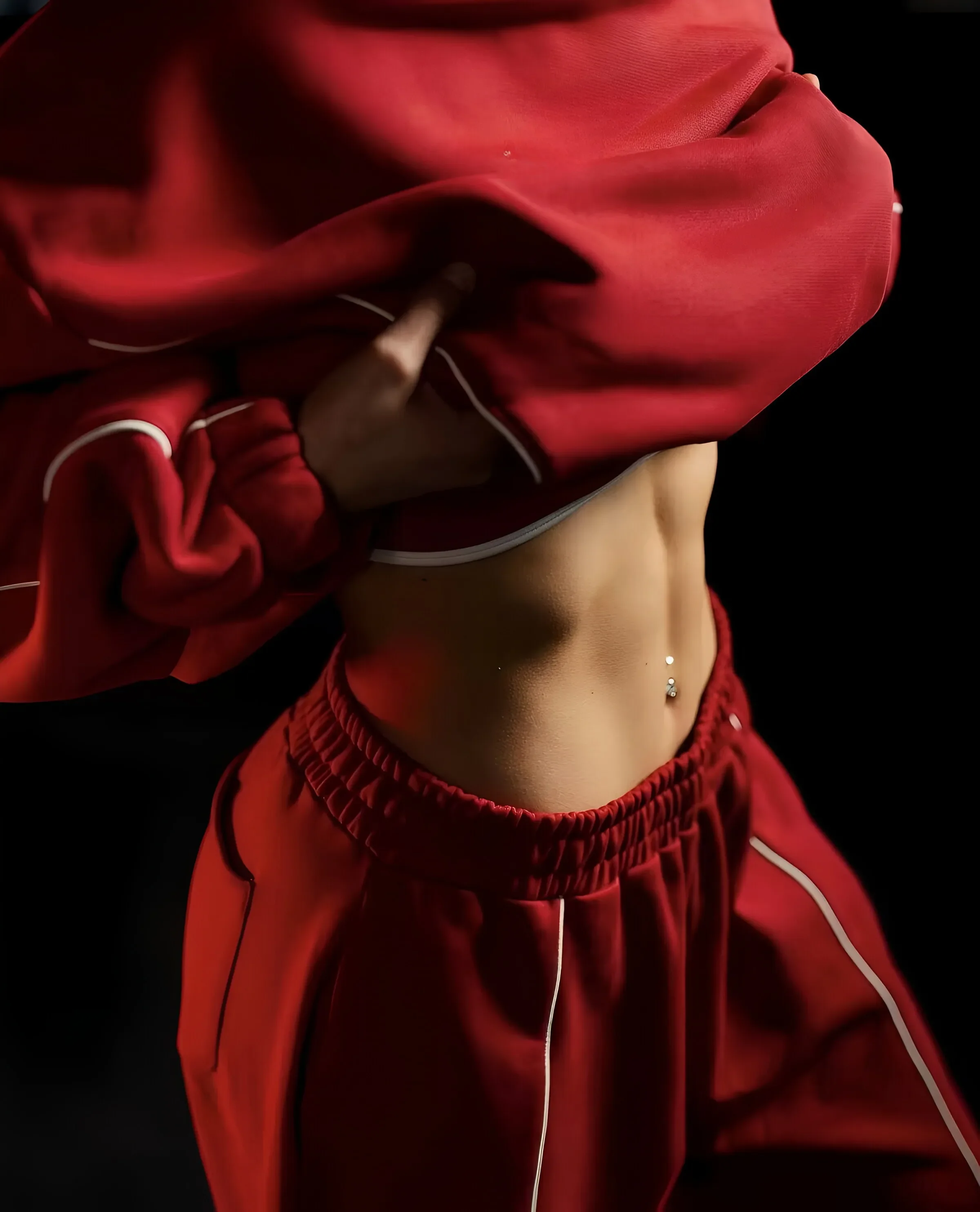 TE-LO-VEO-GO Women Elastic Waist Side‑Line Wide‑Leg Yoga Sweatpants, Loose Draped Casual Fitness Sports Long Pants