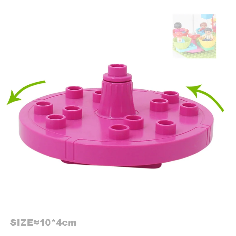 Classic Big Building Blocks Accessories Compatible Bricks Pipeline Sets Seesaw Swing Slide Ladder Pipe Playground Toys Baby Gift