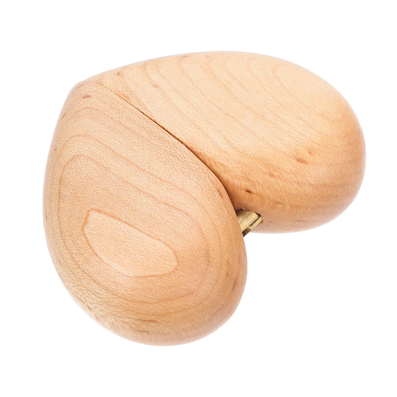

1pc Heart Shaped Proposal Ring Box Wedding Storage Case for Engagement Rings Cherry Wood Material Durable Ring Organizer Holder