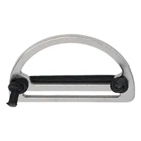 Scuba Dive D Ring Weight Belt Stopper Slider Keeper With D-Ring Harness Retainer Stopper Buckle Silver For Webbing Diving Sport