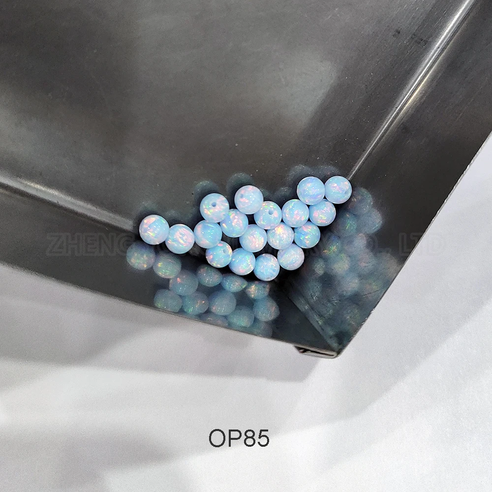 50pcs/Lot Light Color Beads for Jewelry Making Synthetic Opal OP83-OP86 2mm 8mm Gemstone Balls