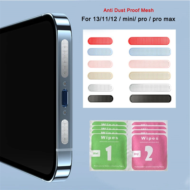 Dustproof Net Stickers Speaker Mesh Anti Dust Proof Mesh Accessories Suitable Compatible For -IPhone 13 Mini/13pro/13 Pro Max