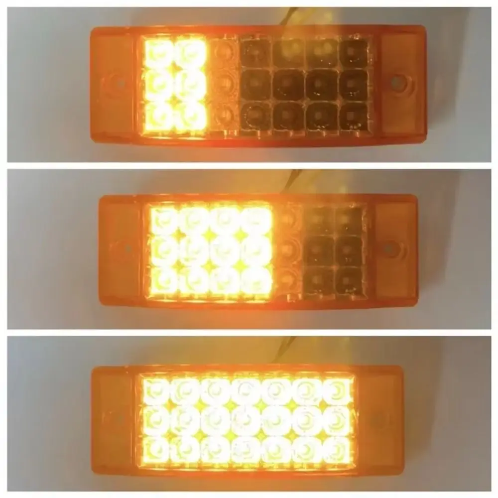 High Brightness 21LED Truck Clearance Light Anti Collision Square LED Marker Side Light Blinker Warning Indicator Lamp Boat