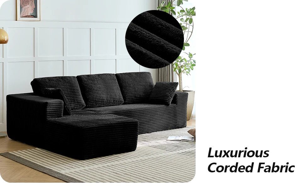 Vacuum compression boxed sofa wholesale living room modern furniture set L type convertible boneless sofa bed combined
