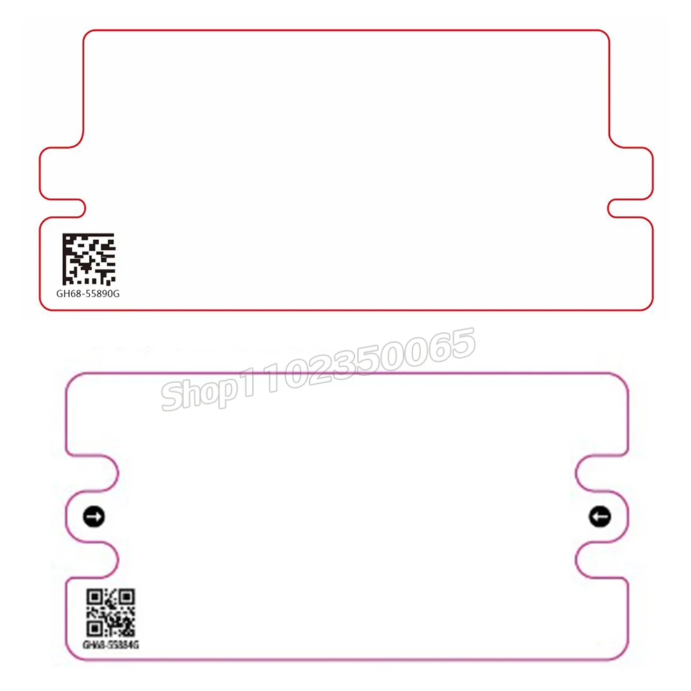 100 Pairs SM A56 A55 A16 A26  F16 W25 S24 OEM New Phone Package Box Matte Paper Seal Stickers For Unseal Outer Box Wrap Sealing