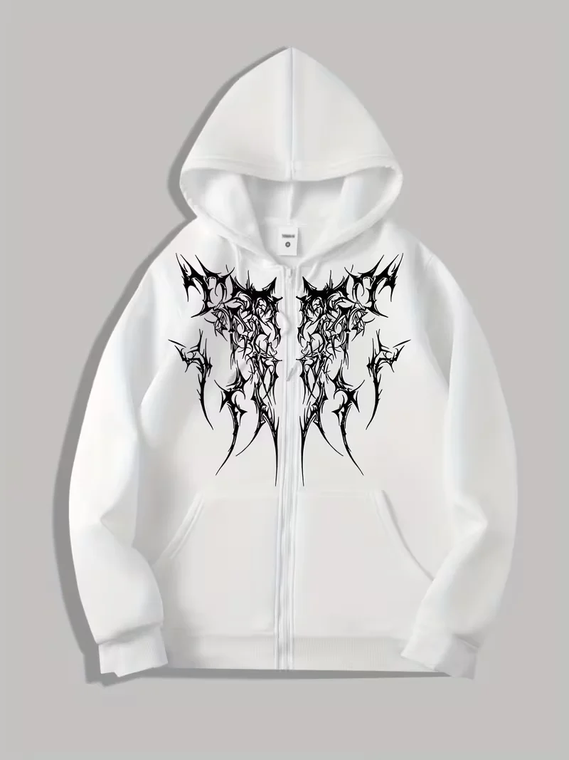 Man's Kangaroo Pocket Casual Sportswear Modern Minimalist Print Design Micro Elastic Fabric Comfortable Fashionable Hooded Style