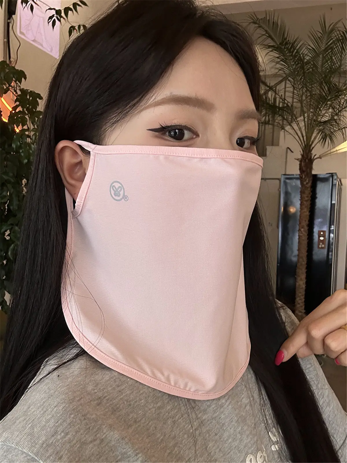 Summer Ice Silk Sunscreen Mask for Women