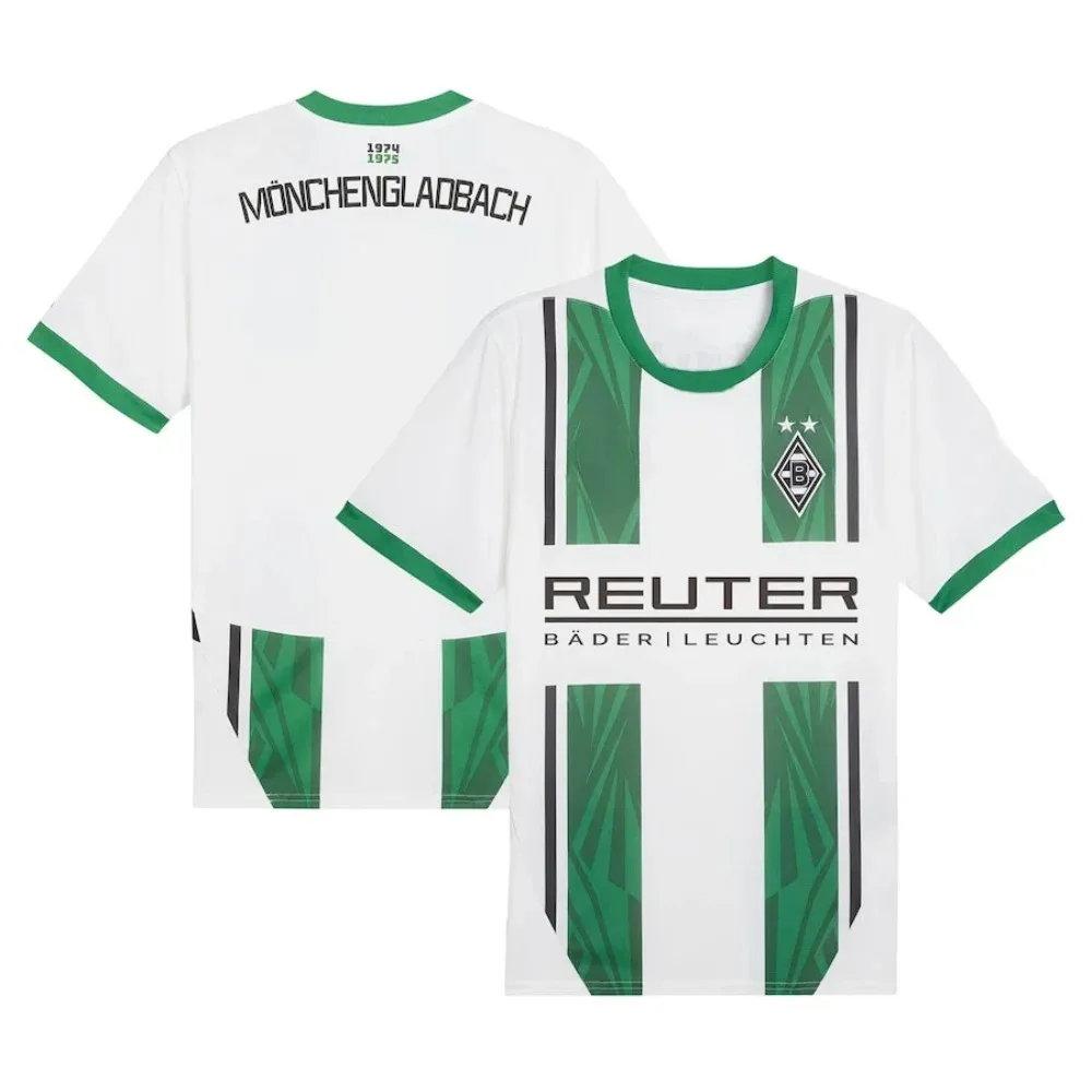 

Классический ретро футбольный трикотаж Боруссия Мончэнласбач выездной футбольный трикотаж рубашка с короткими рукавами рубашка с круглым вырезом и короткими рукавами