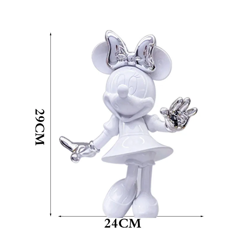 Disney Welkom Galvaniserende Mickey Minnie Pop Creatieve Luxe Cartoon Decoraties Trend Ornamenten Speelgoed Vakantie Kerstcadeau - afbeelding 1