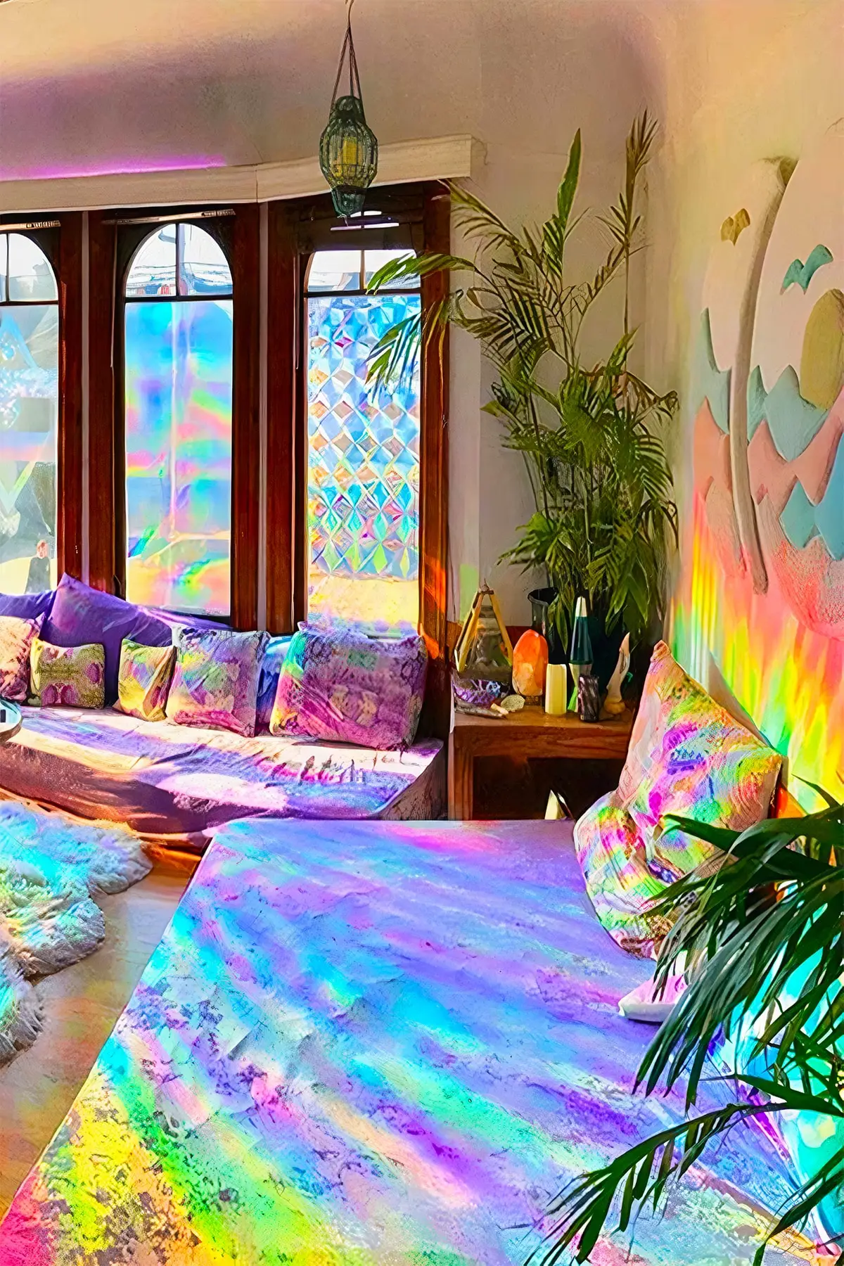 

Rainbow Window Film Will Provide a Luxurious Image That Will Add Color to Your Room