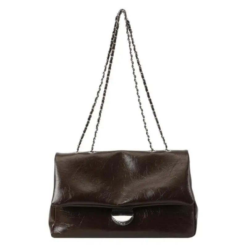 Tas Selempang Wanita Model Baru 2025, Gaya Vintage Kulit Asli Multi-fungsi, Tas Selempang Bahu Wanita