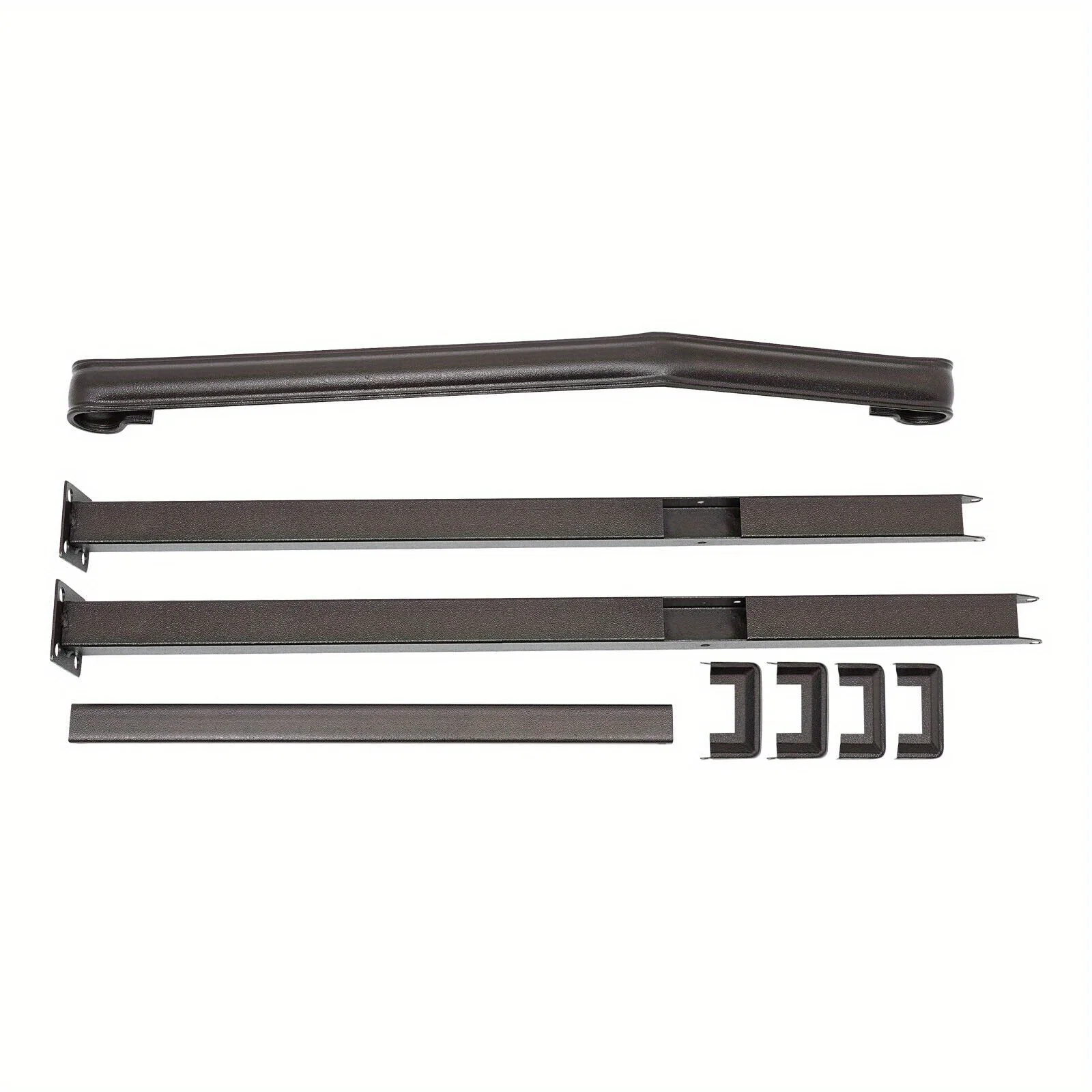 3FT درابزين الدرج في الهواء الطلق درابزين حديد بني 400 كجم سعة تحميل قائمة بذاتها لخطوات حديقة شرفة الشرفة #6