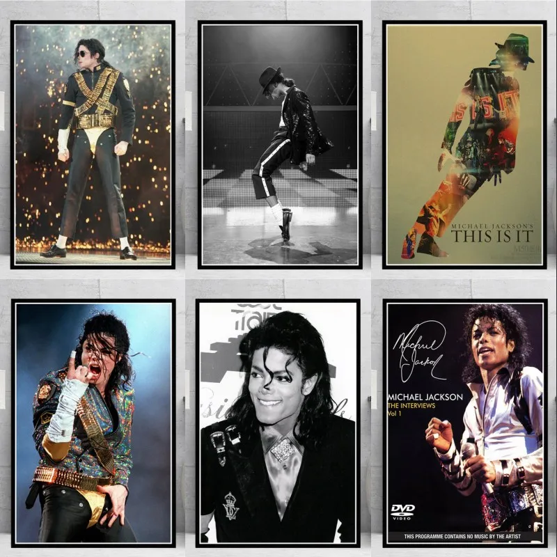 Michael Jackson Poster, Cetak, Hitam, Putih, Lukisan, Dinding Kualitas, Tinggi, Lukisan, Lukisan Dinding, Home