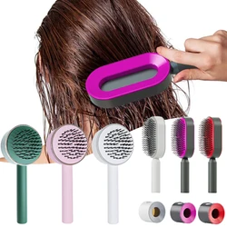 Central Airbag Hair Comb Self Cleaning Detangling Hair Brush For Women Smooth Anti-Static Scalp Massage Hairbrush Dropshipping